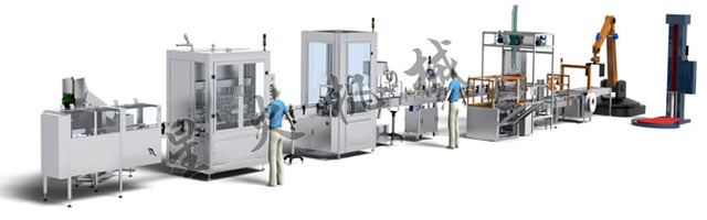 6000瓶/小時高速灌(guàn)裝生產線