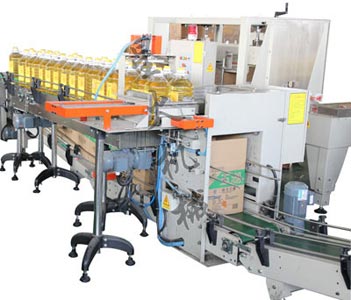 食用油（yóu）紙箱全自（zì）動裝箱機